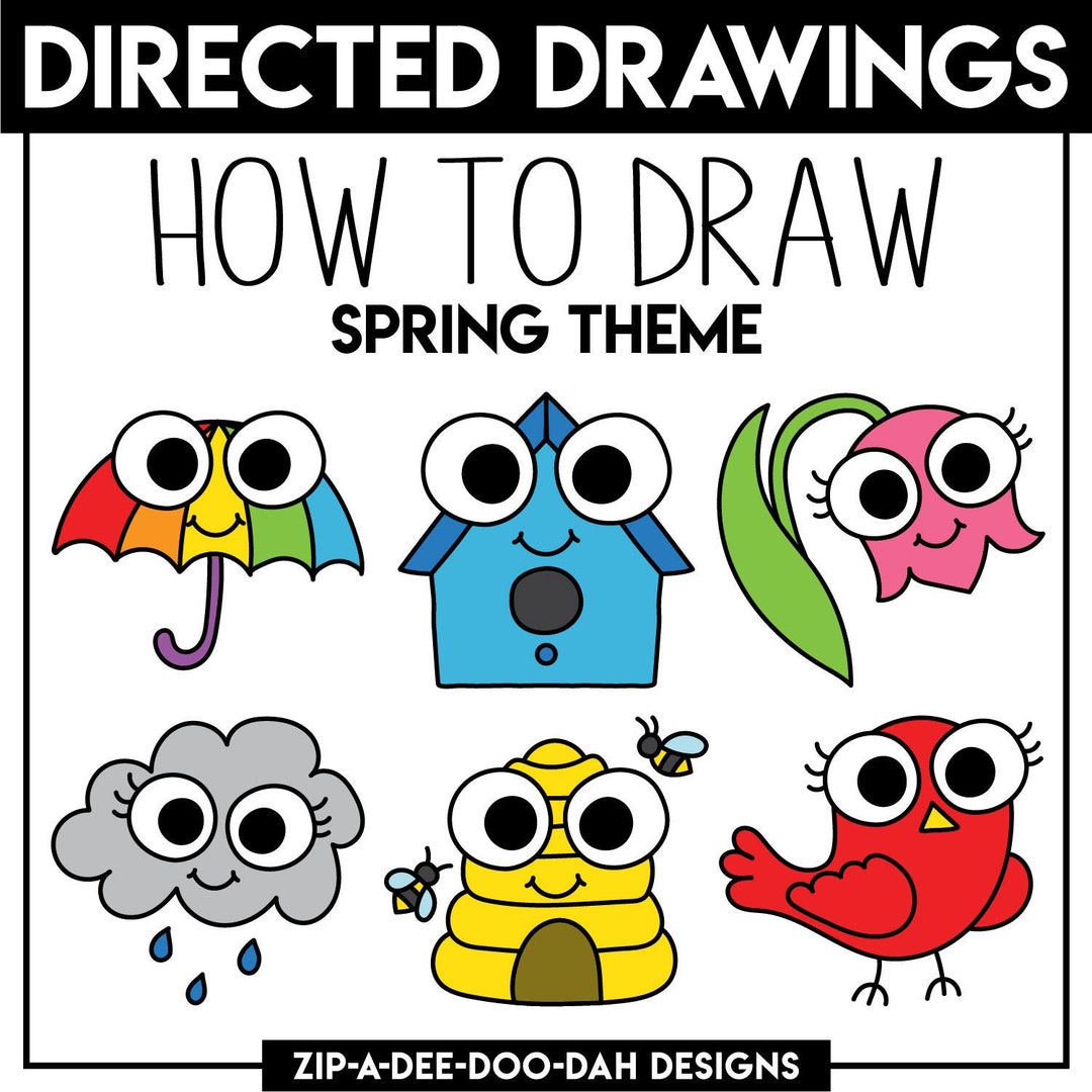 How To Draw Spring Stuff (Digital Download PDF) – Art For Kids Hub