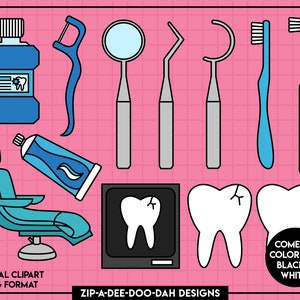 Oral Health Clipart Set zip-a-dee-doo-dah Designs - Etsy