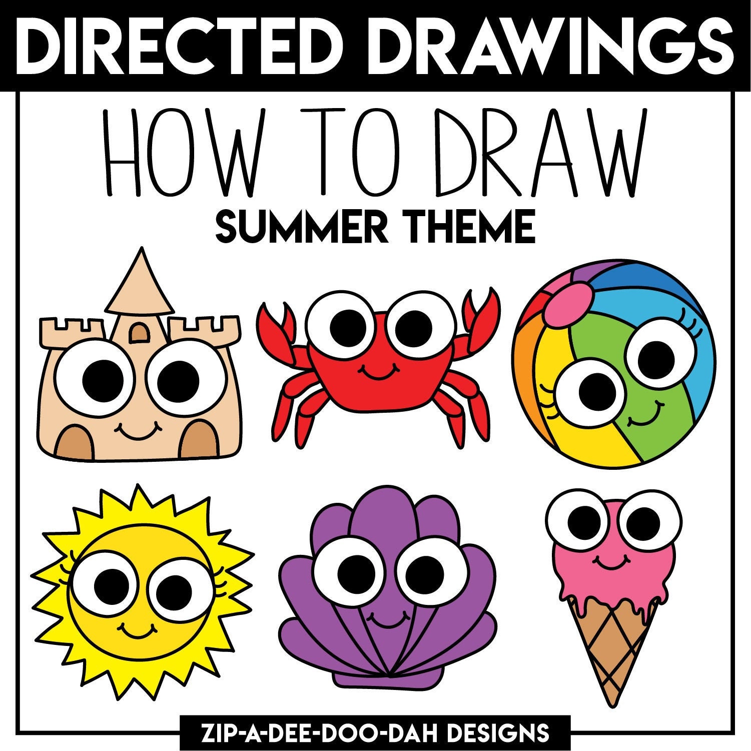 Summer Directed Drawing Notebook - Your Therapy Source