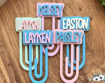 Personalized Name Bookmark, Personalized Acrylic Bookmarks, Book Marker, Personalized Bookmark, Summer Reading Bookmark, Planner Accessory