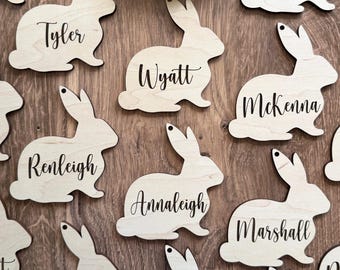 Engraved Easter Basket Tags, Personalized Easter Basket Tags, Easter Decor, Personalized Easter, Easter Name Tags, Kids Easter Tags