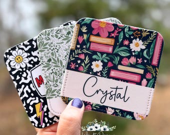 Personalized Coasters, 11 Custom Patterns, Office, Home, and Teacher Gift Idea