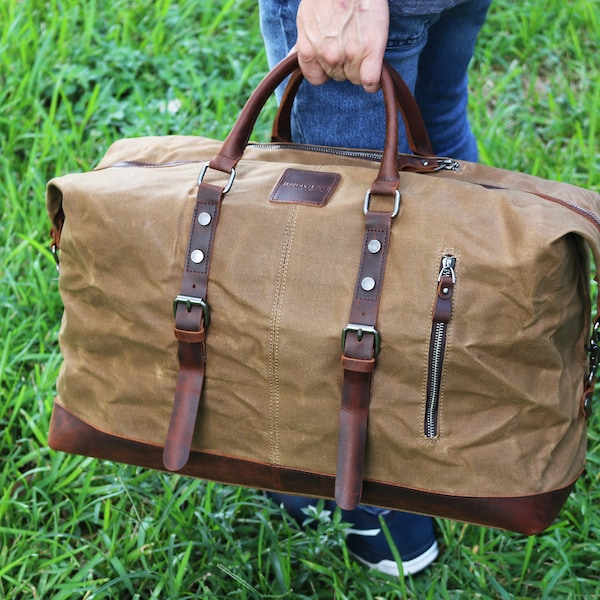 Waxed Canvas Bag - Etsy