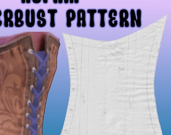 Blue Tiefling Bard "Alfria" Underbust Corset PDF Pattern || BG3 Inspired Print Your Own Cosplay Pattern