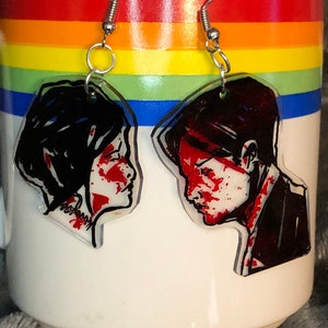 Three Cheers themed Couple Earrings