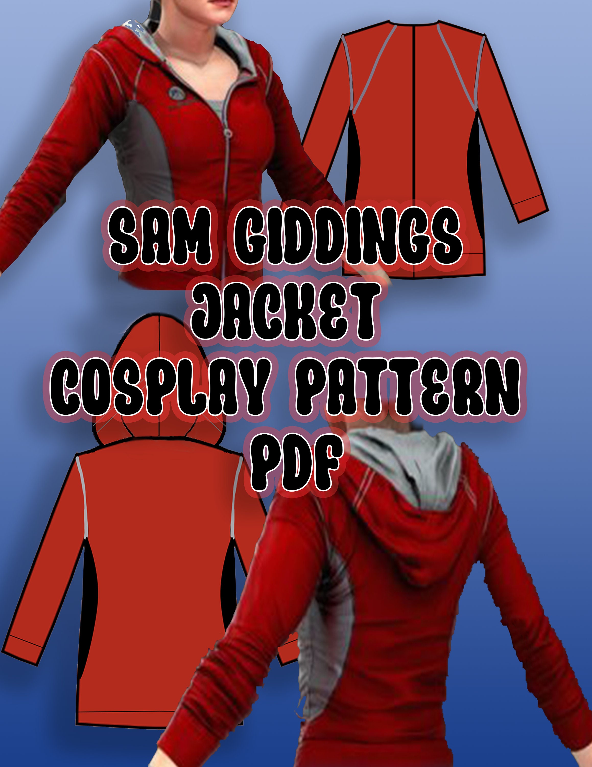 Sam Giddings Climbing Jacket PDF Pattern for Cosplay Until Dawn