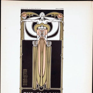 Glasgow Institute of the Fine Arts 1895 Vintage Poster Fine