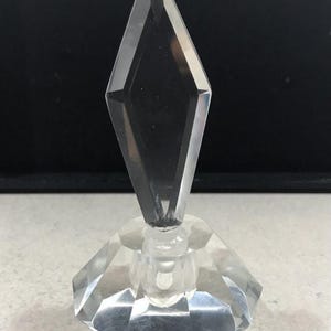 Art Deco Crystal Scent Bottle with Stopper c1930
