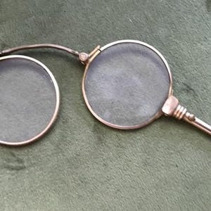 Lorgnette Vergoldete Lesebrille Viktorianische Ära c1880-1900