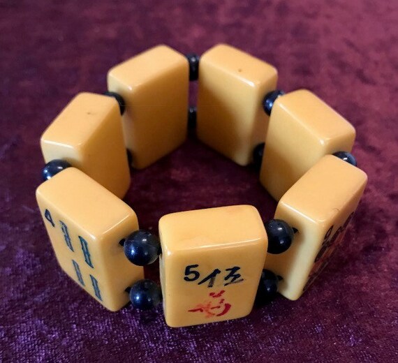 Vtg 1940s Rottgames Bakelite Mahjong Set •146 Tiles •Peacock One Bam