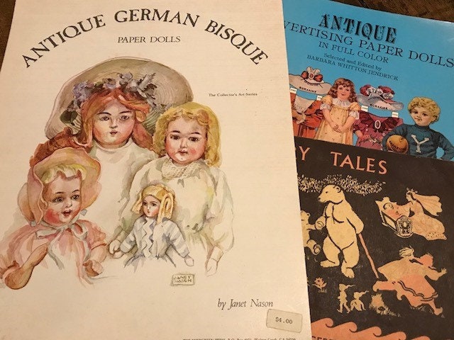 German Bisque Dolls.  Antique dolls, Bisque doll, Vintage paper dolls