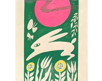 Sunny Bunny Relief Print