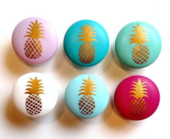 Gold Pineapple Drawer Knob Custom Pineapple Drawer Pull Etsy