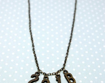 Sherlock Holmes 221B necklace