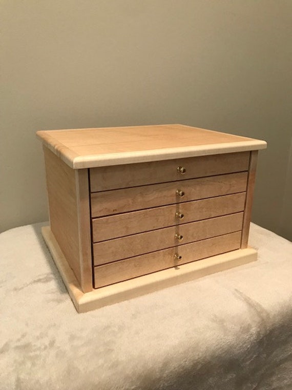 メープル ジュエリーBOX Buy Handcrafted Maple Jewelry Box - 5