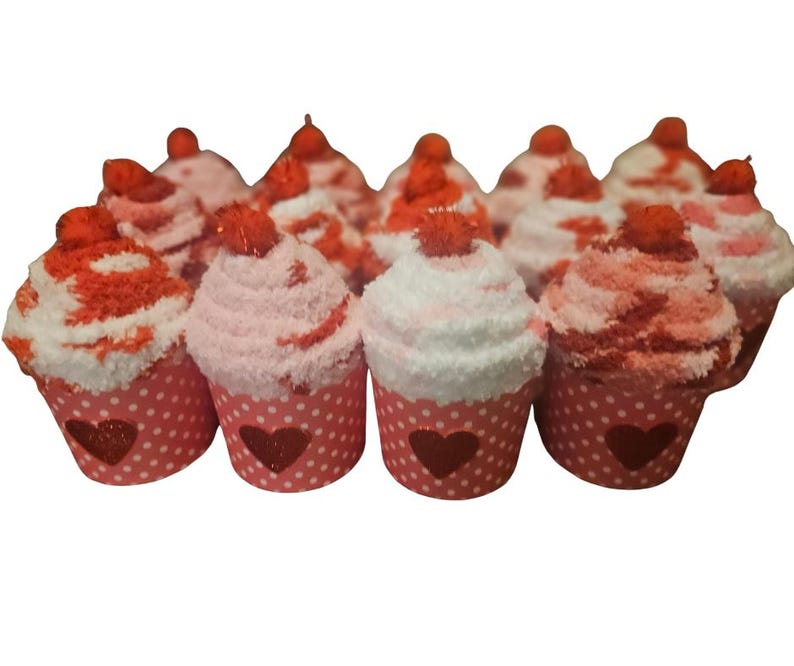 Valentine's Fuzzy Sock Cupcake: Galentine's gift, teen and adults gifts, Valentine's party favors image 4