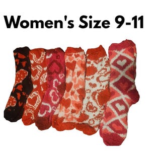 Valentine's Fuzzy Sock Cupcake: Galentine's gift, teen and adults gifts, Valentine's party favors image 2