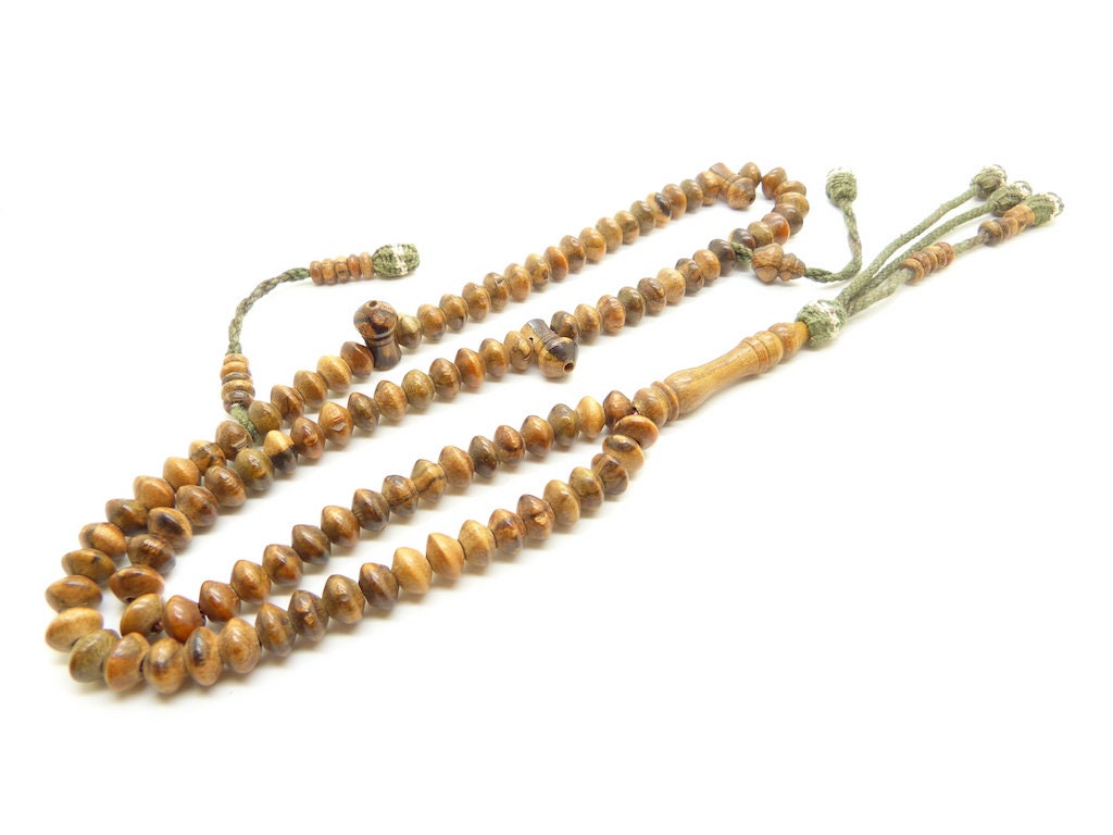 Chapelet Shadhili en Bois de Oud Tasbih Sebha Misbaha Subha