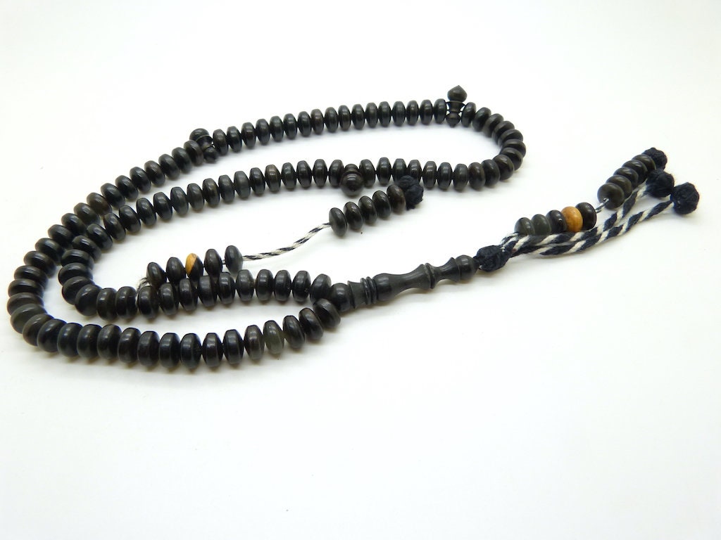 Shadhili Ebony Tasbih Subha Prayer Beads Misbaha