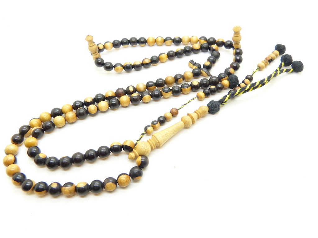 Chapelet Shadhili en Ébène Tasbih Sebha Misbaha Subha