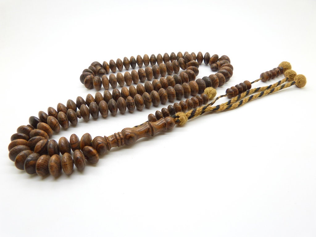 Chapelet Islamique Tasbih Subha Misbaha Shadhili en Bocote