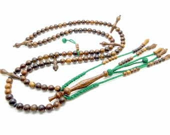Unique ! perfumed aloes wood Tijani tasbih subha prayer beads