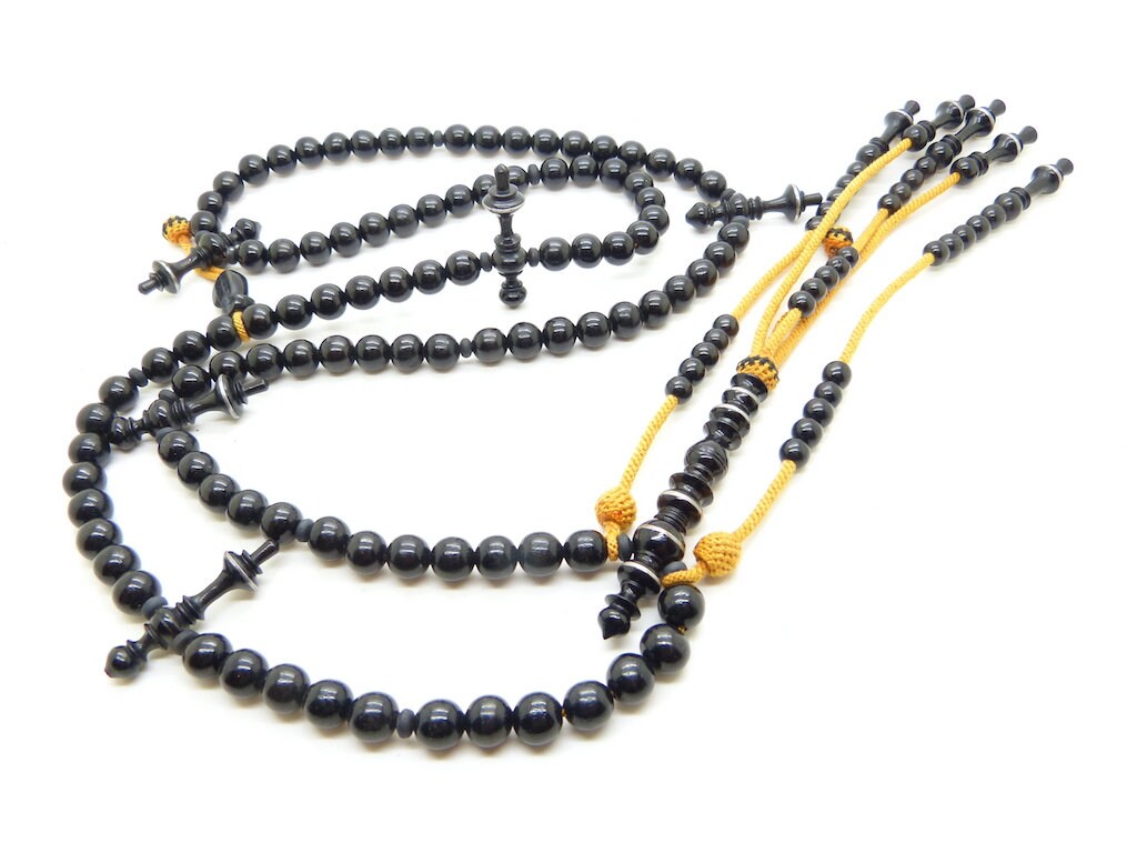 Superbe Chapelet Tijani Tasbih Subha Misbaha en Ébène