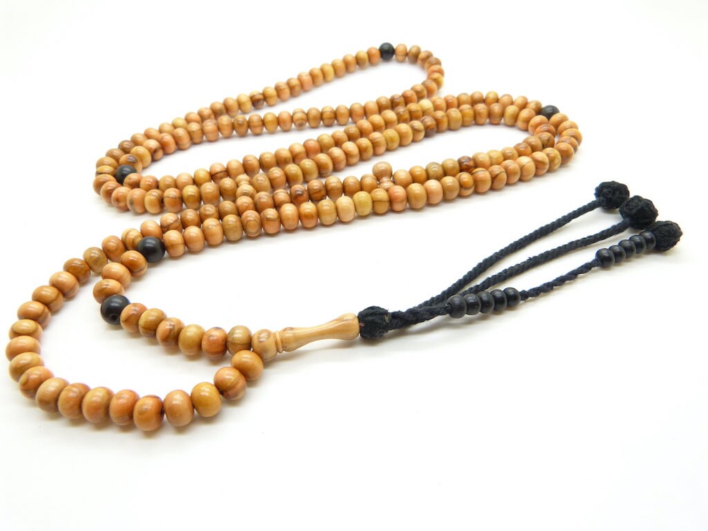 Chapelet Naqshbandi en Olivier Tasbih Subha Misbaha 200 Perles
