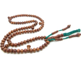 Rare Jujub wood ('anab/'unab) tijani tasbih subha sibha misbaha prayer beads