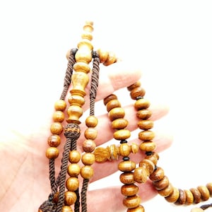 Amazing moringa wood Tijani subha tasbeeh rosary prayer beads image 6