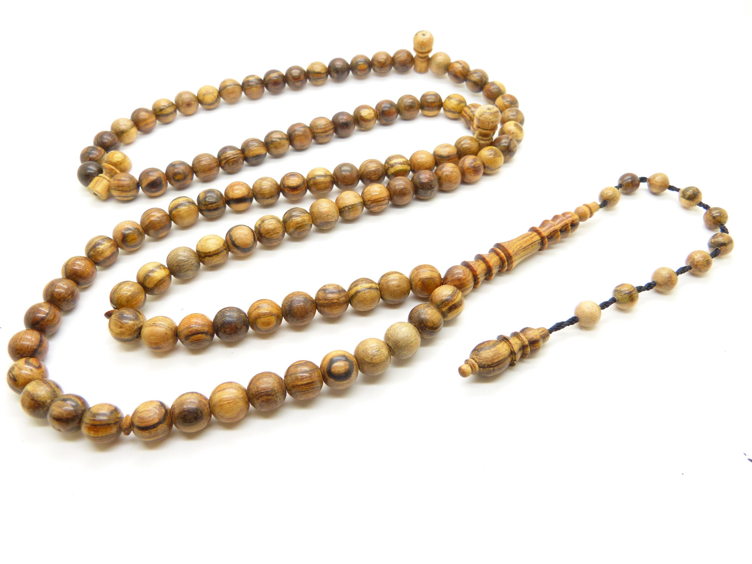 Chapelet Shadhili en Bois de Oud Tasbih Sebha Misbaha Subha