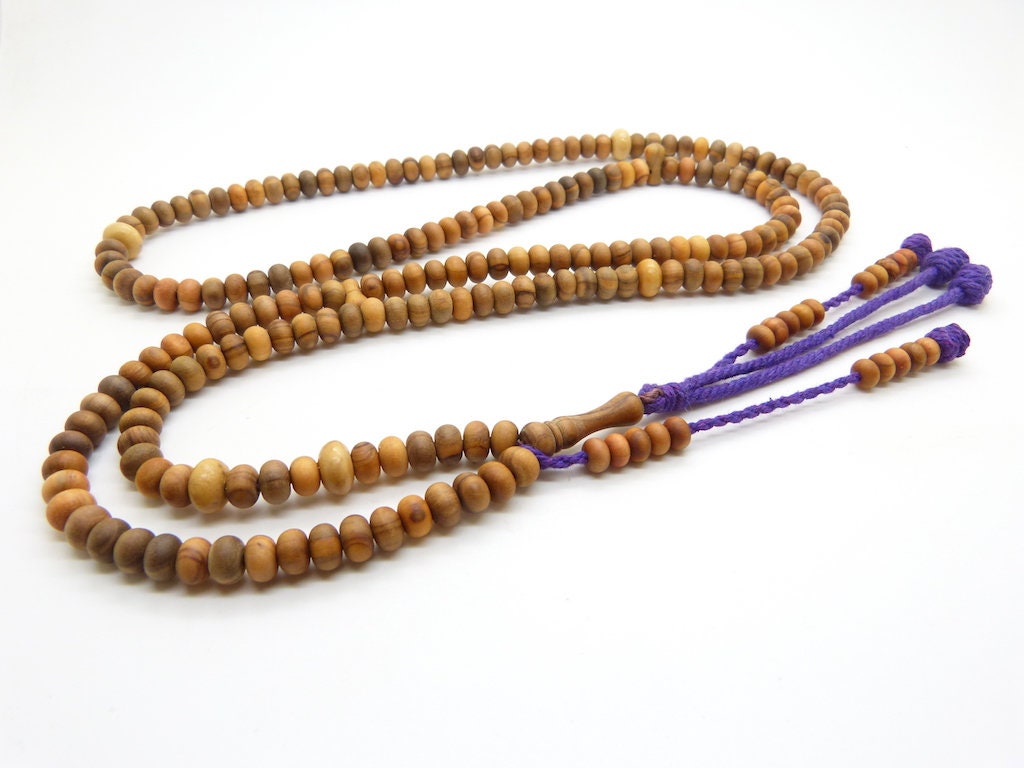 Chapelet Naqshbandi en Olivier Huilé Tasbih Subha Misbaha 200 Perles