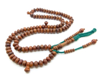 Rare Jujub wood ('anab/'unab) tijani tasbih subha sibha misbaha prayer beads