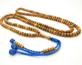 oiled olive wood Naqshbandi tasbih subha prayer beads 200 beads