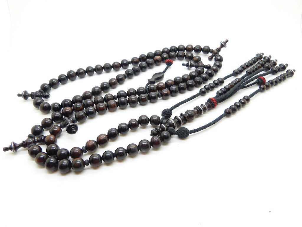 Incroyable Chapelet Tijani Tasbih Subha Misbaha en Ébène Tigré