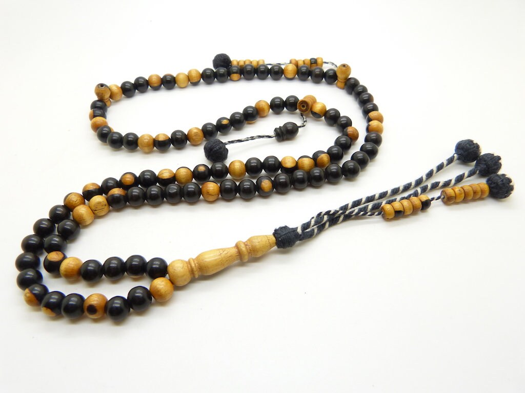 Chapelet Shadhili en Ébène Tasbih Sebha Misbaha Subha