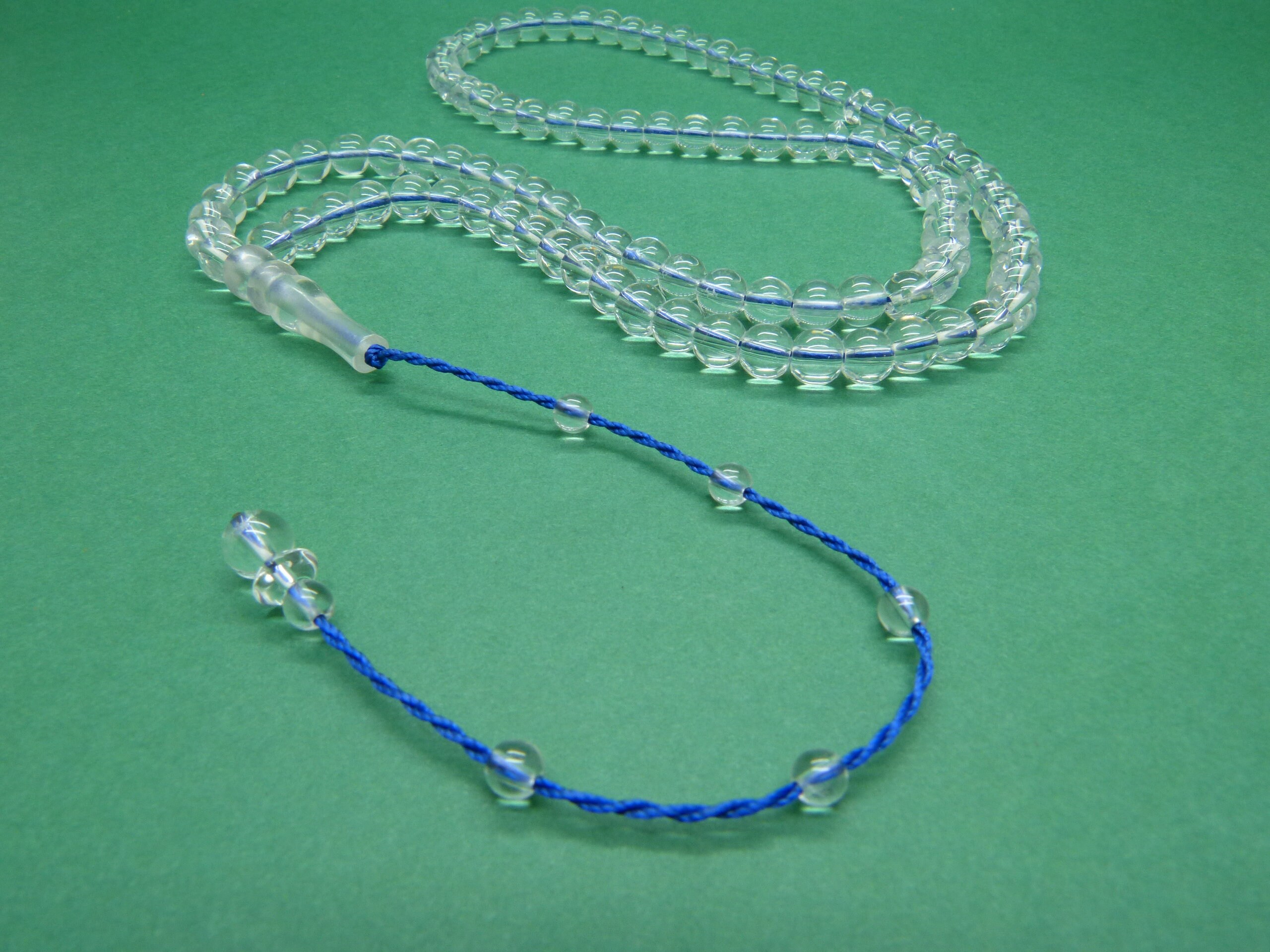 Full Rock Crystal Tasbih Tesbih Subha Islam Prayer Beads 99 Beads