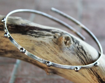 Upper arm cuff bracelet,solid sterling silver OR matching choker