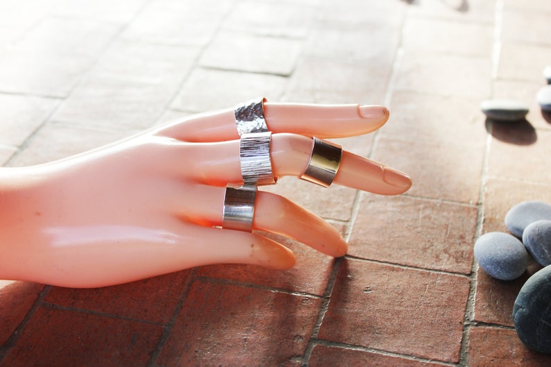 Wide Sterling Silver Unisex Band Ring