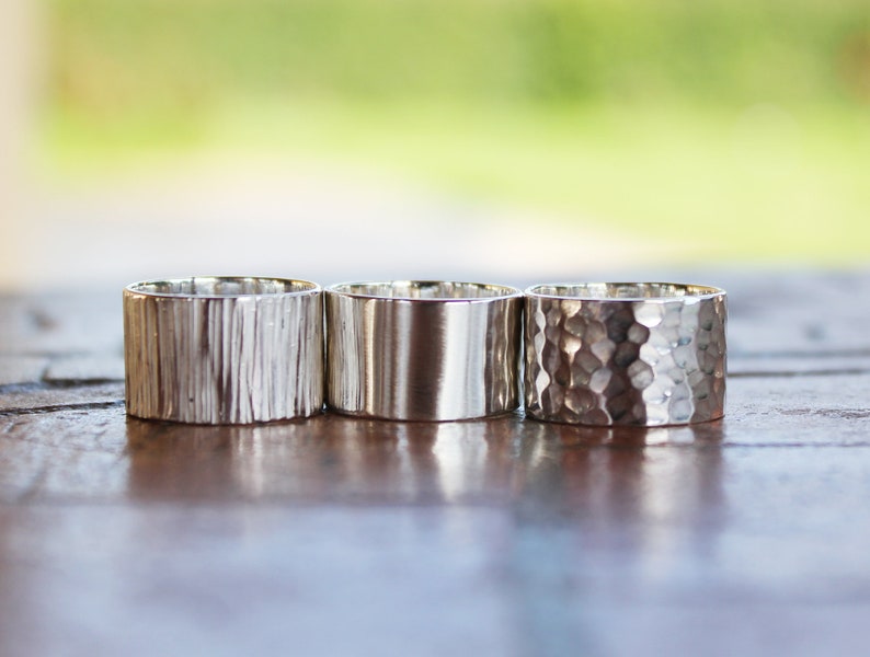 Wide Sterling Silver Unisex Band Ring