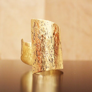 Bracelet ,Big Hammered Metal Cuff image 3