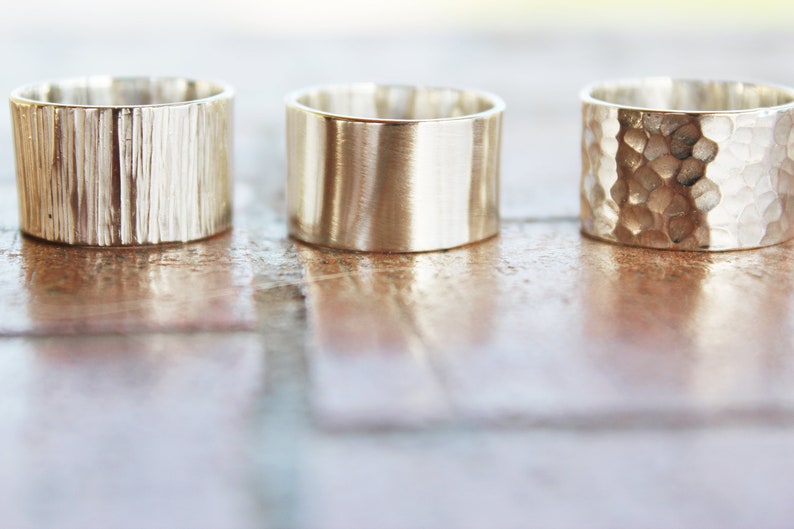 Wide Sterling Silver Unisex Band Ring