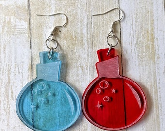 Health and Mana Potion Earrings