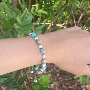 Snakeskin Jasper and Lava Stone Bracelet; for Protection- diffuser bracelet, essential oils, lava stone bracelet, black lava, white lava