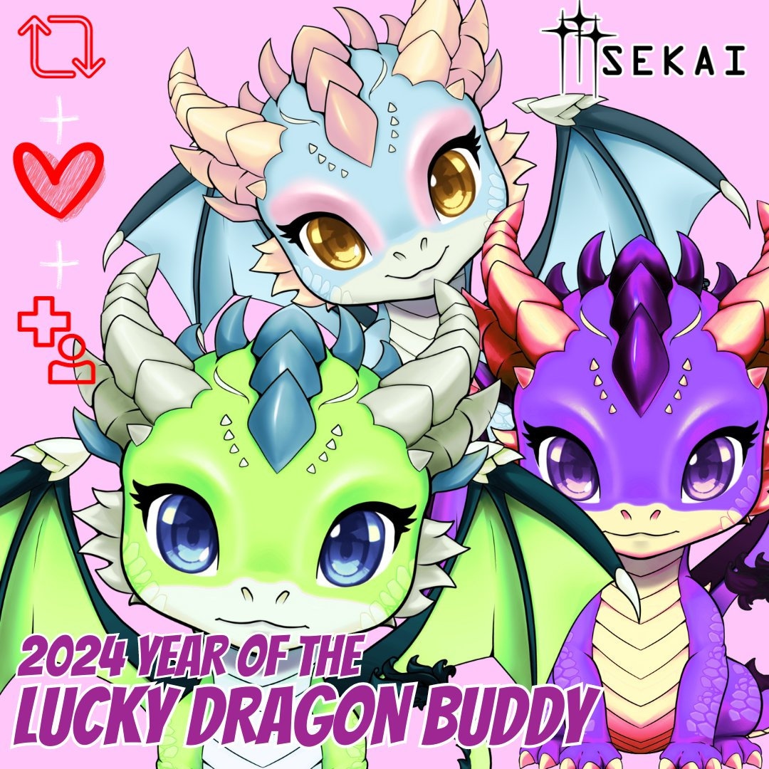 Lucky the Dragon || A 2D Vtuber Pet Asset || Customizable Lucky Dragon ...