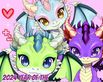 Lucky the Dragon || A 2D Vtuber Pet Asset || Customizable Lucky Dragon Pet || 2024 Year of the Dragon Pet for Vtubestudio