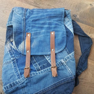 Mochila hecha de jeans reciclados | Etsy España