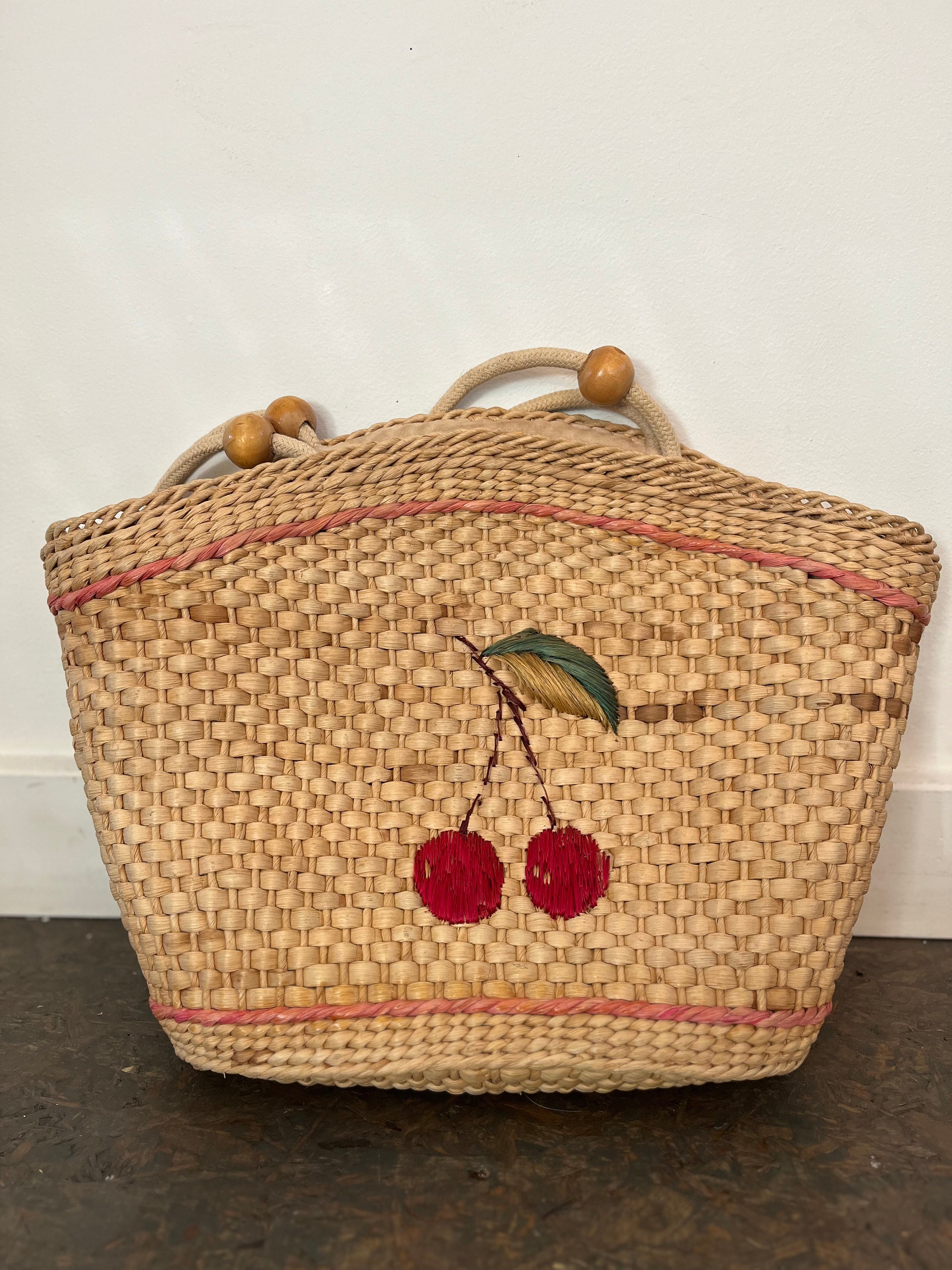 Cherry straw deals bag