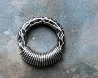 3G 4G 6G 8G - 3, 4, 5, 6 mm d'épaisseur en aluminium noir simple oreille poids bobine d'argent jauges en spirale civières hommes femmes brut brut industriel