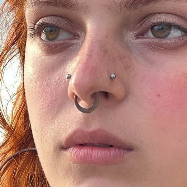 Fake Stretched Septum Piercing Etsy